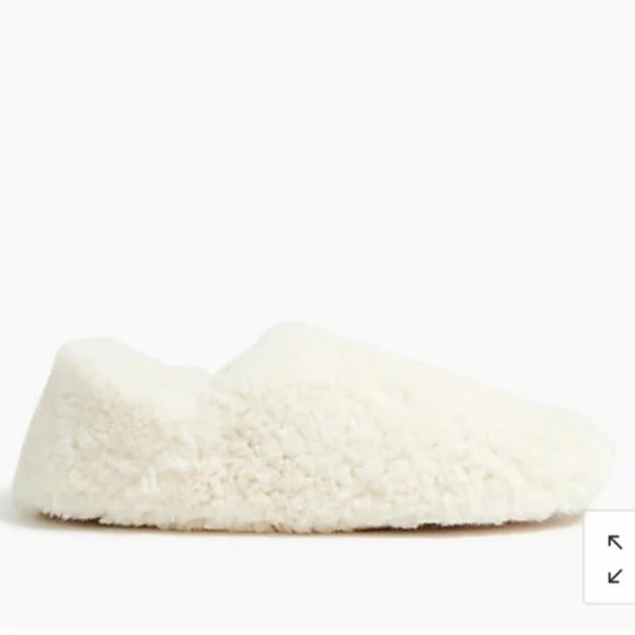 J Crew Cozy Slippers in Ecru Size 9 NEW - Picture 3 of 12